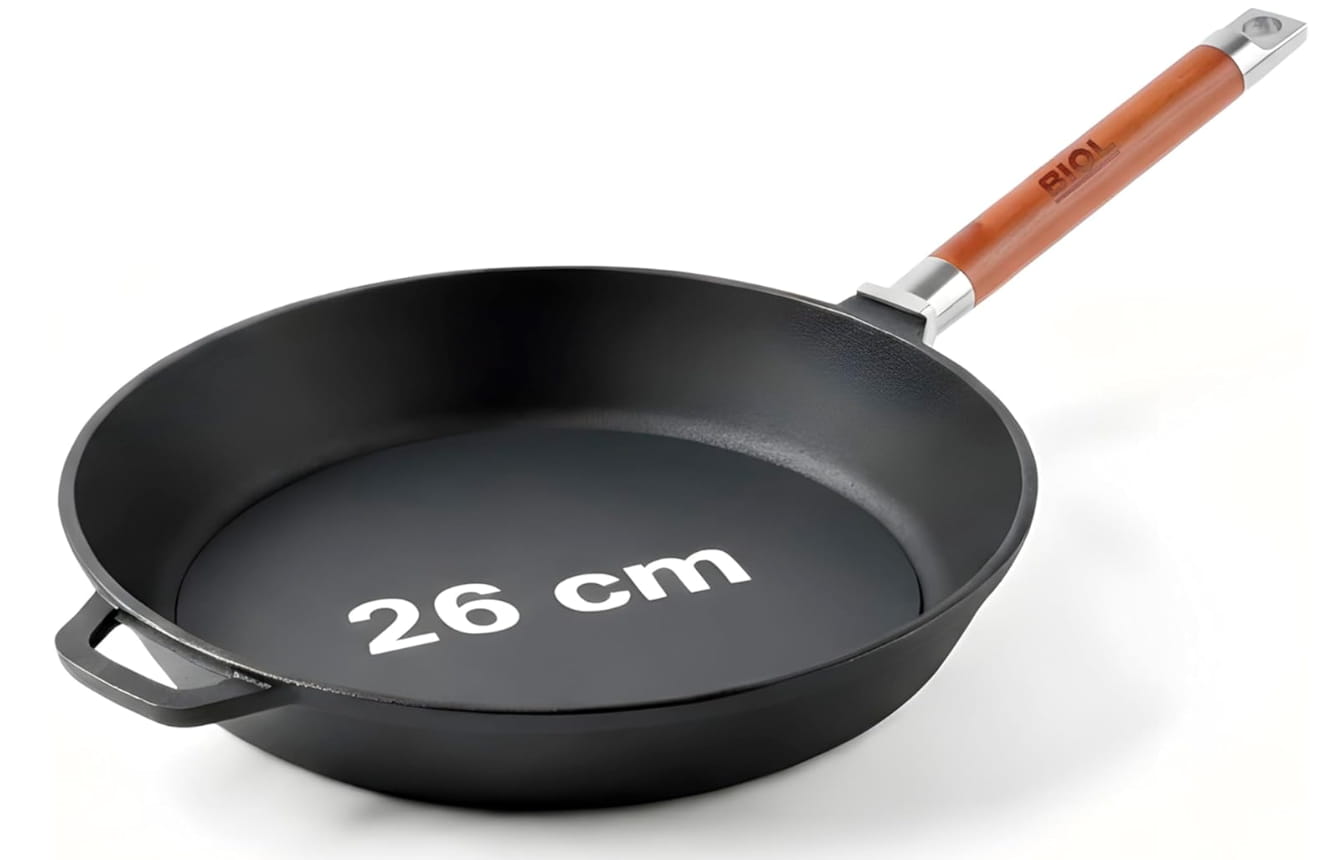 BIOL Sartén Profunda de Hierro Fundido con Mango Desmontable - 26 cm 1